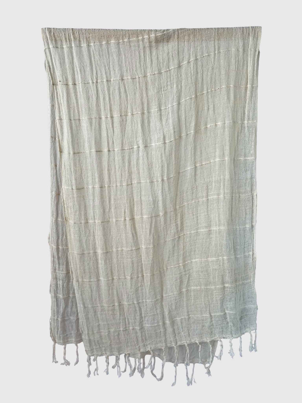 COTTON GAUZE SCARF OFF WHITE
