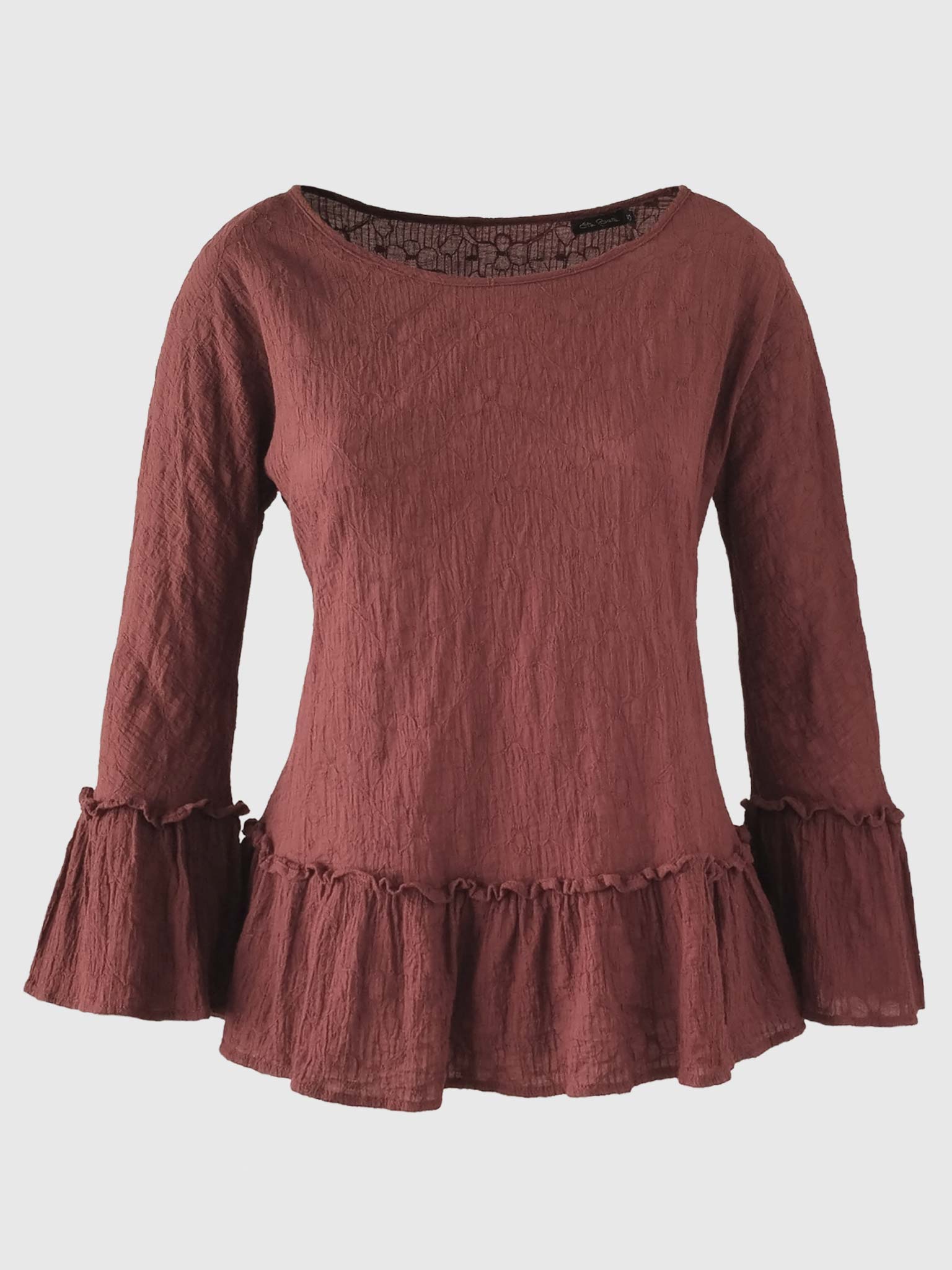 BLOUSE VOLANT EMBROIDERY SIENA