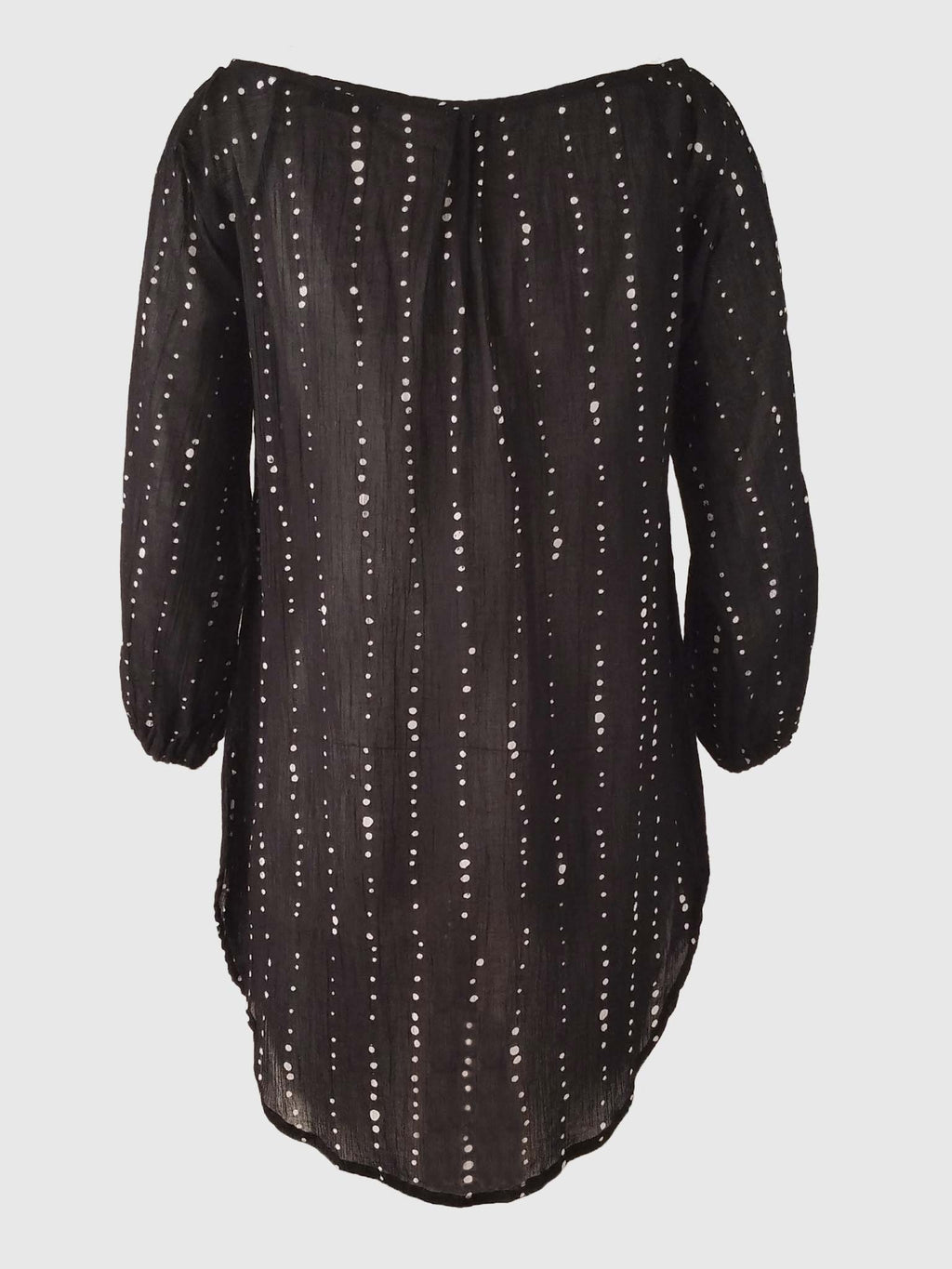 BLOUSE GHIBLI BATIK BUBBLES BLACK