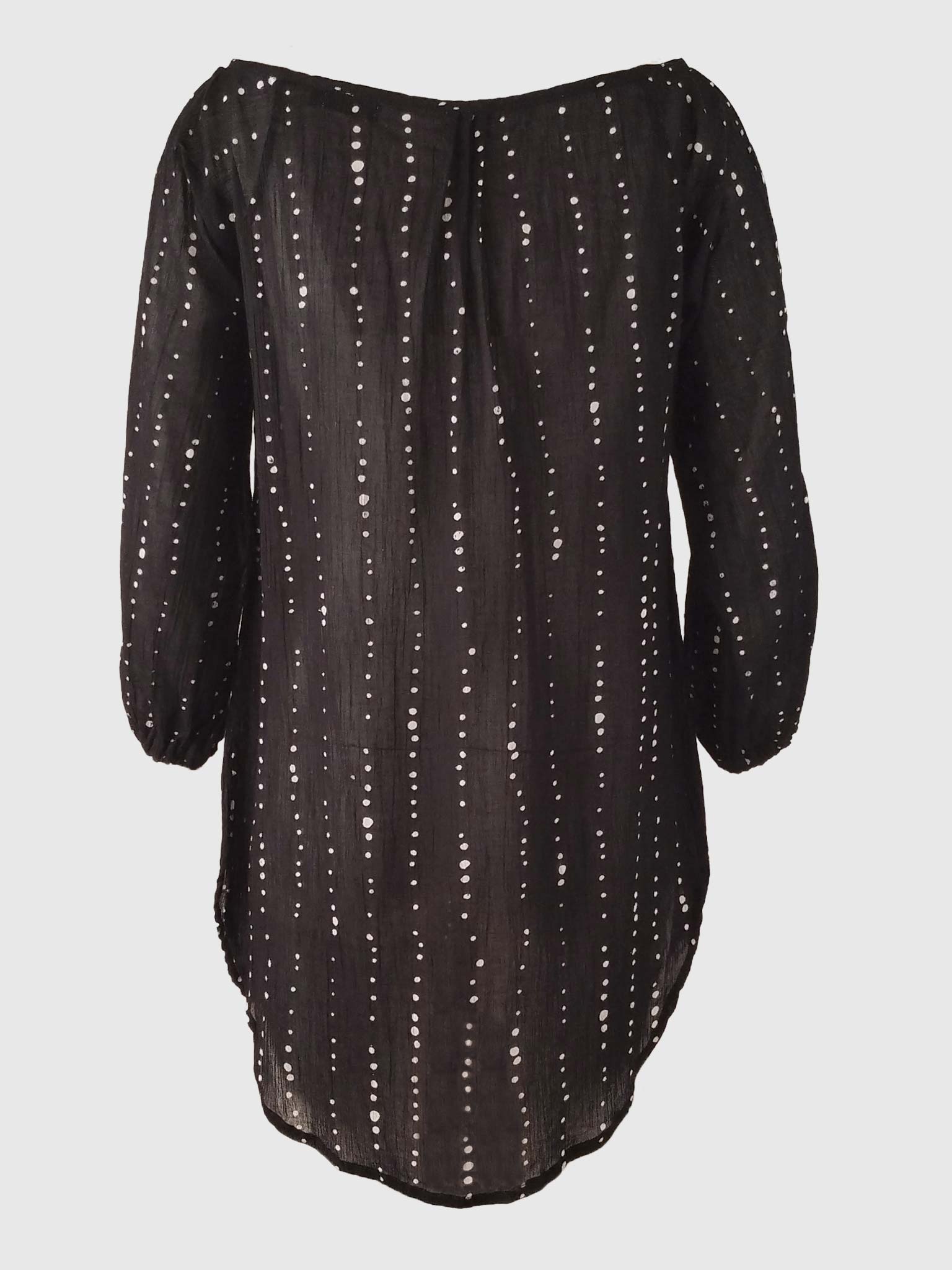 BLOUSE GHIBLI BATIK BUBBLES BLACK