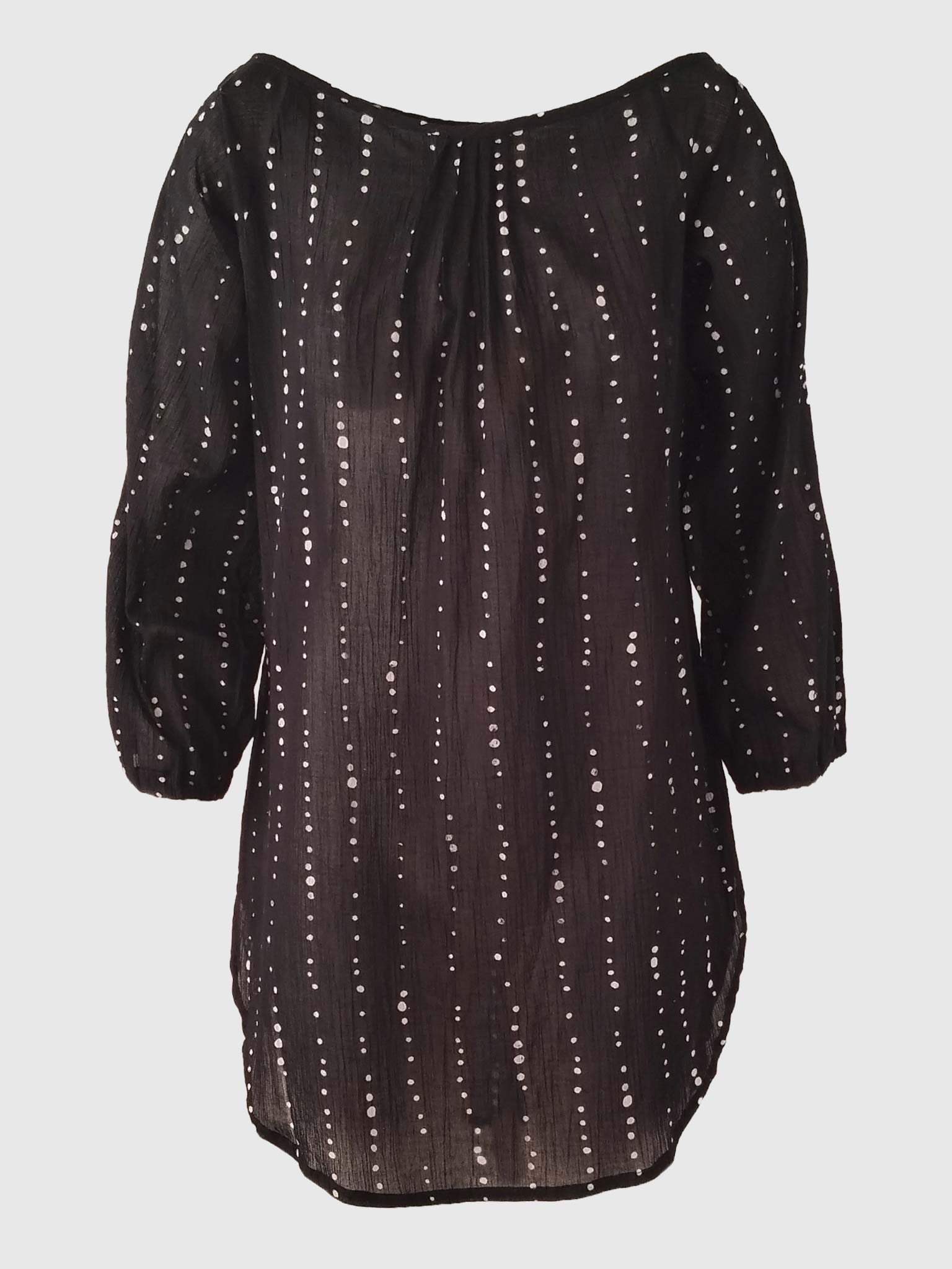 BLOUSE GHIBLI BATIK BUBBLES BLACK