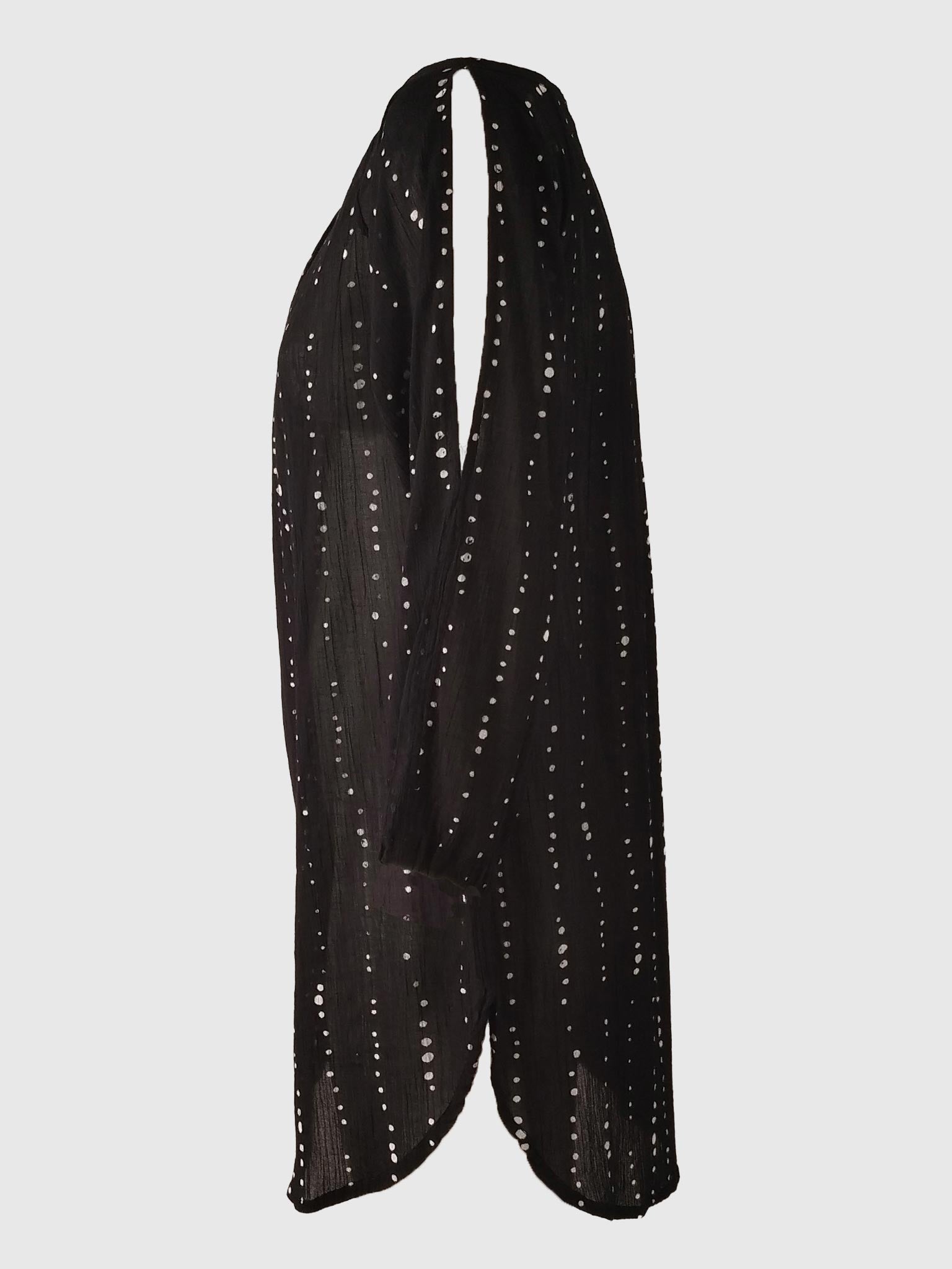 BLOUSE GHIBLI BATIK BUBBLES BLACK