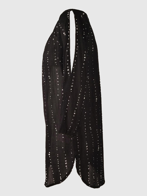 BLOUSE GHIBLI BATIK BUBBLES BLACK