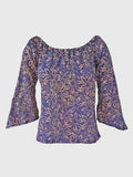 BLOUSE IBIZA BATIK FLORES DEEP VIOLET