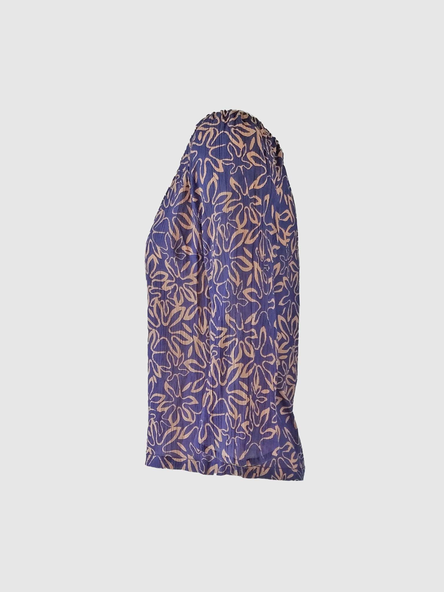 BLOUSE IBIZA BATIK FLORES DEEP VIOLET