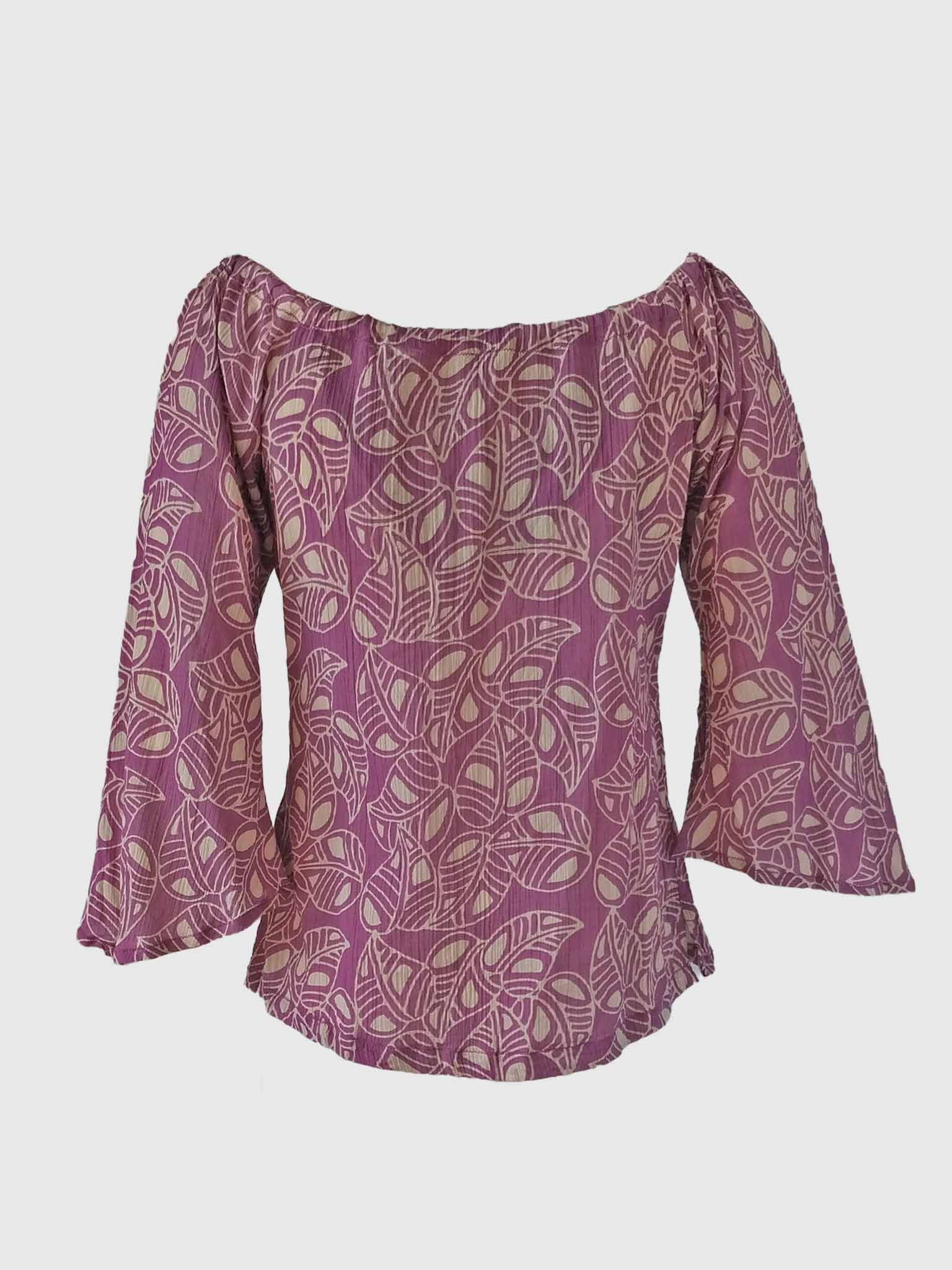 BLOUSE IBIZA BATIK FOLIA CYCLAMEN