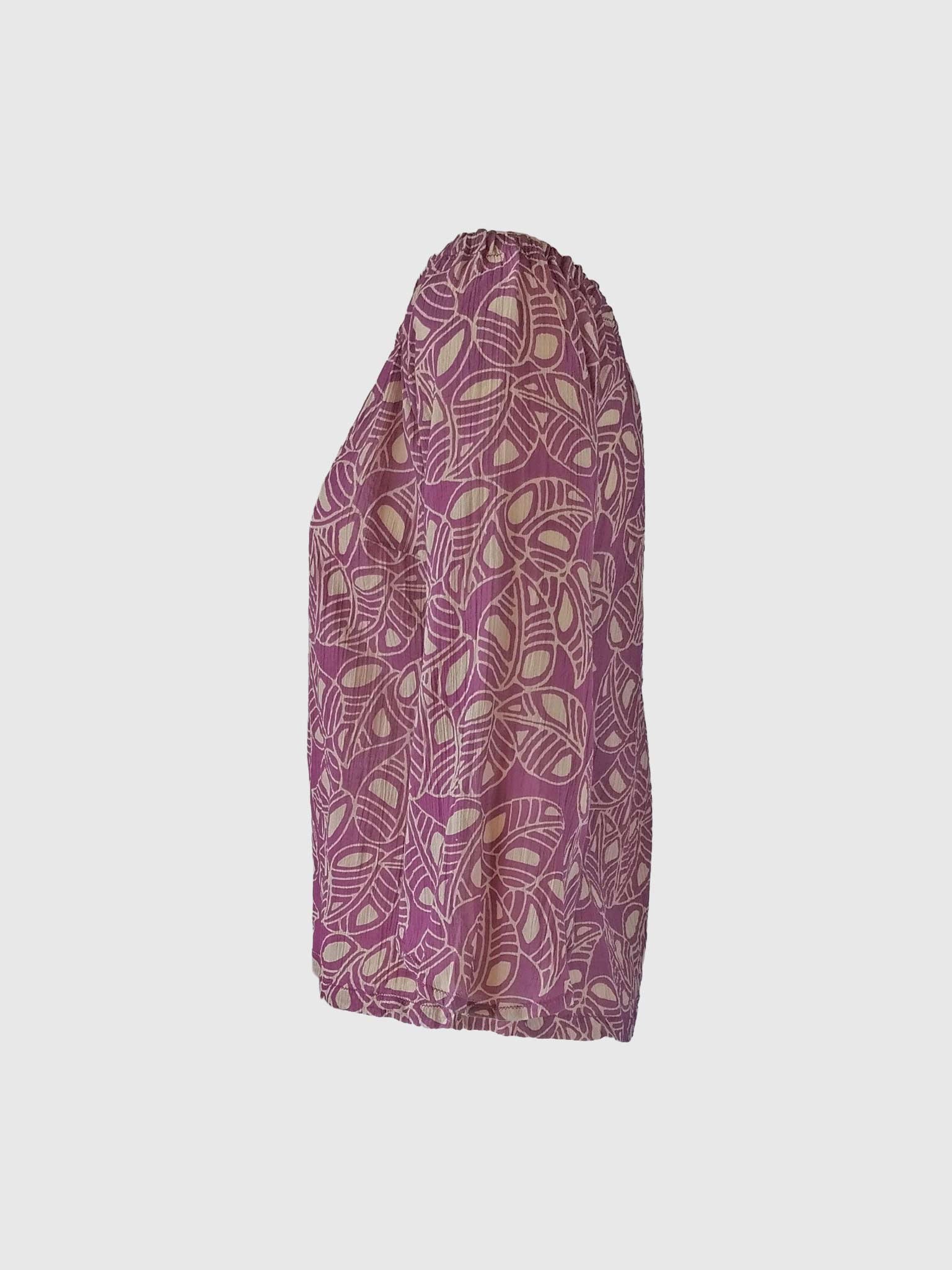 BLOUSE IBIZA BATIK FOLIA CYCLAMEN