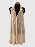 DRESS CAMICIA BATIK PIED-DE-POULE ROSE