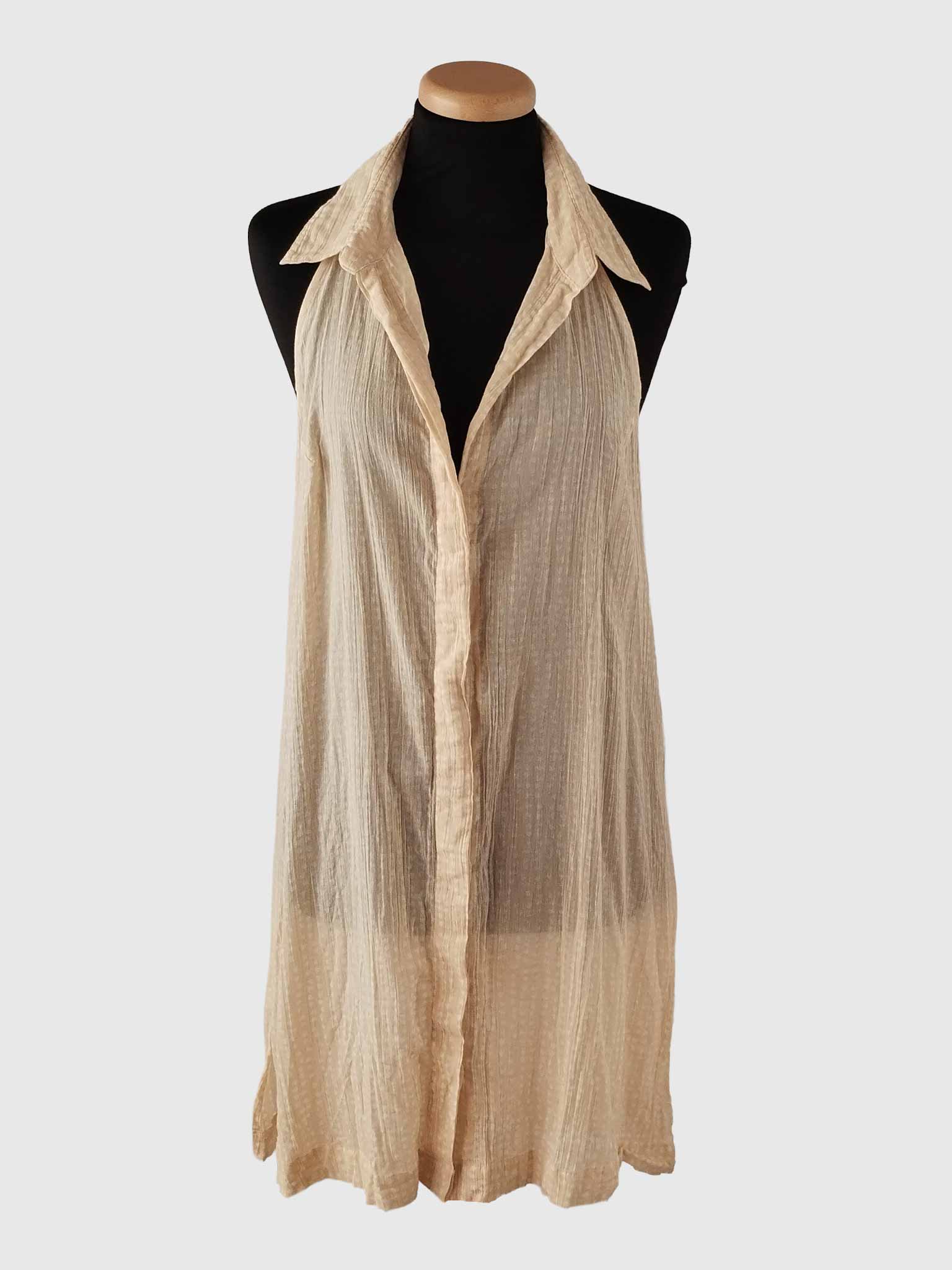 DRESS CAMICIA BATIK PIED-DE-POULE ROSE