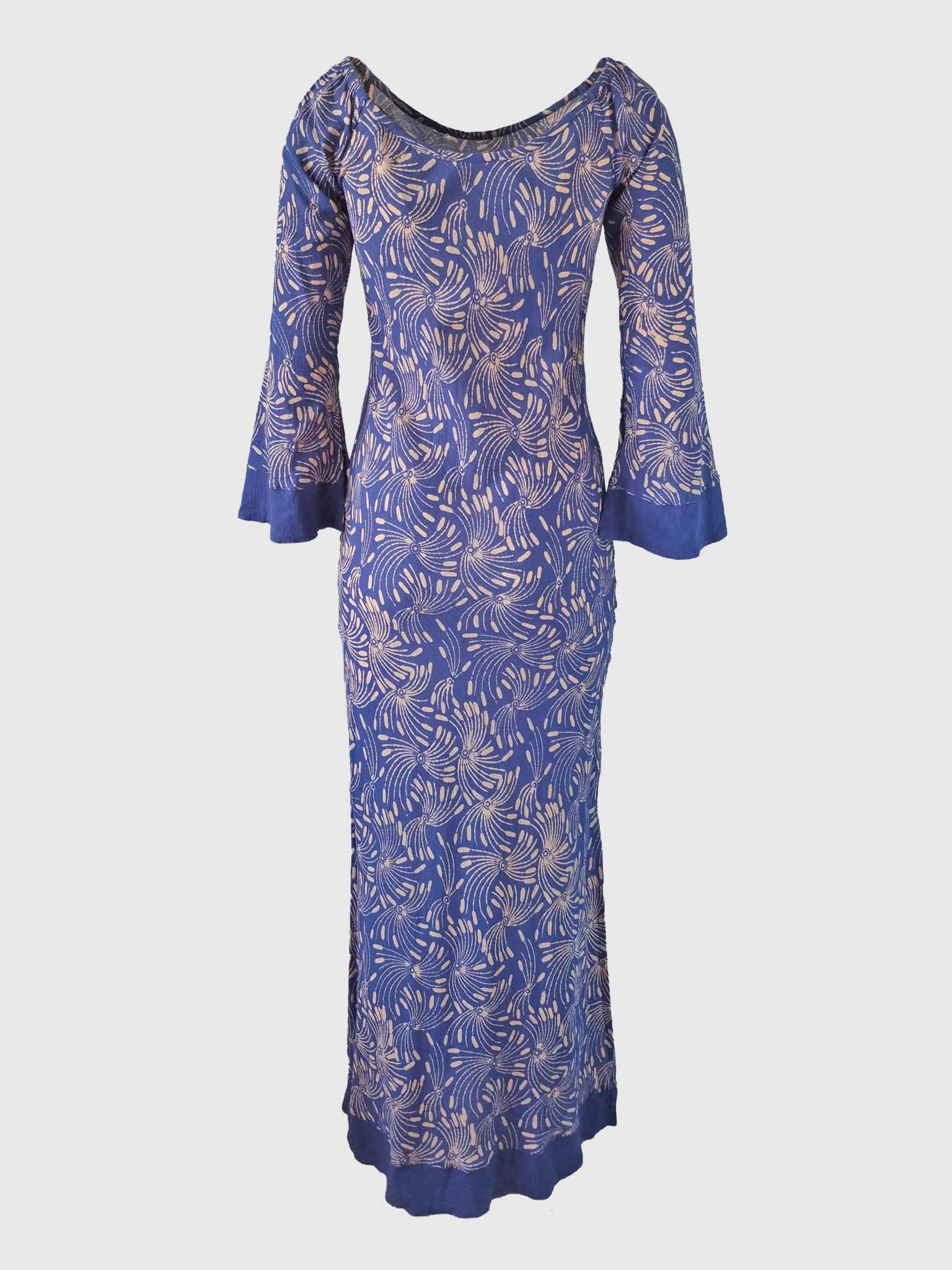 LONG DRESS BAHIA BATIK JUNCO DEEP VIOLET