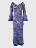 LONG DRESS BAHIA BATIK JUNCO DEEP VIOLET