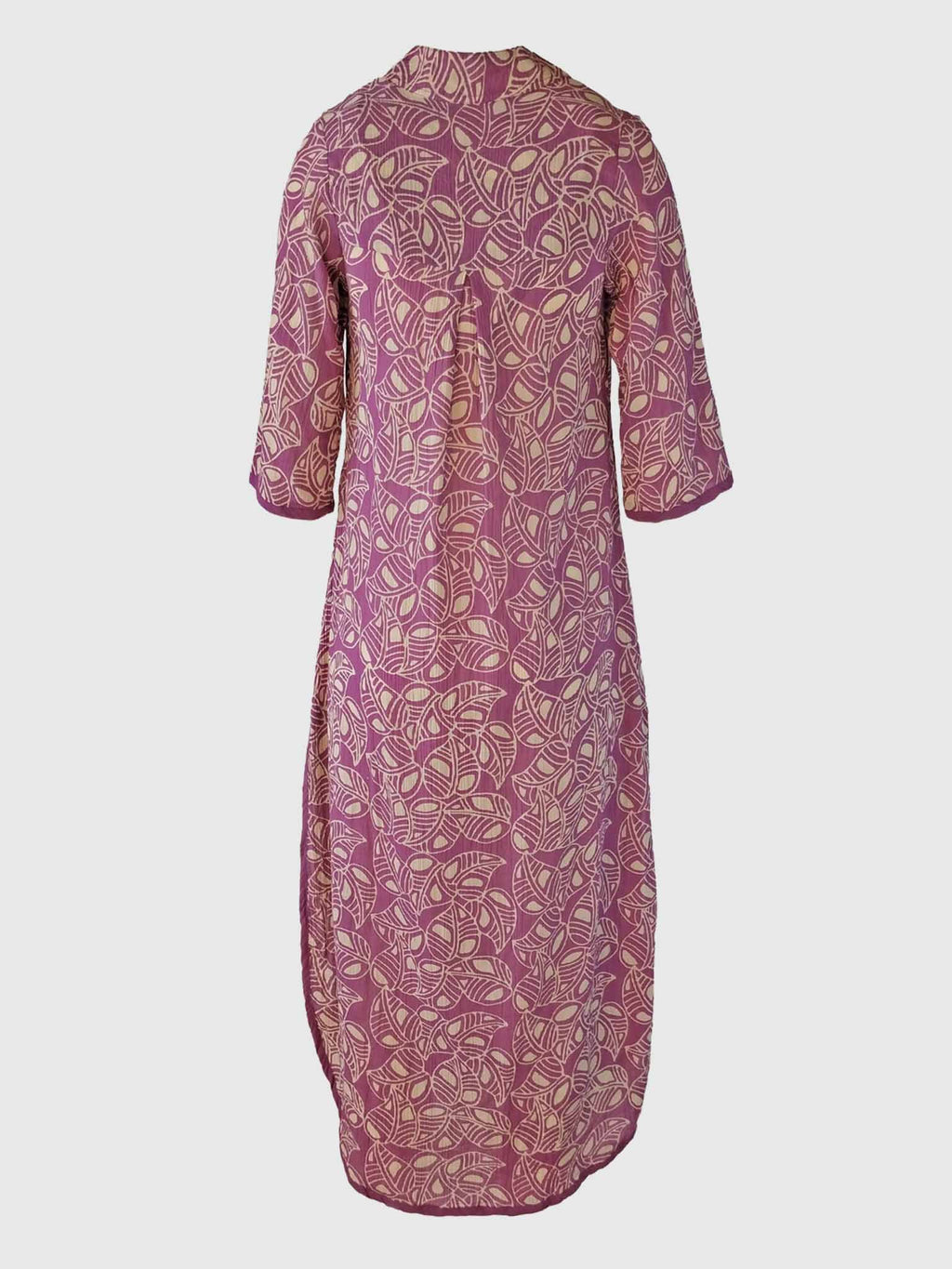 LONG DRESS CHEMISIER BATIK FOLIA CYCLAMEN