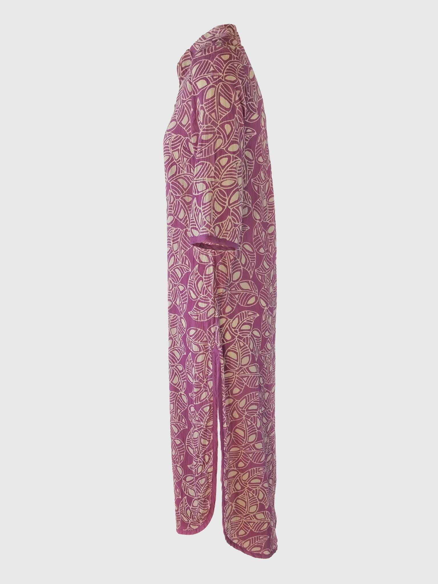 LONG DRESS CHEMISIER BATIK FOLIA CYCLAMEN