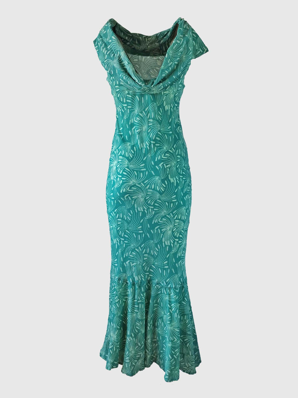 LONG DRESS GRETA BATIK JUNCO CARIBE GREEN