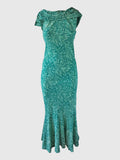 LONG DRESS GRETA BATIK JUNCO CARIBE GREEN