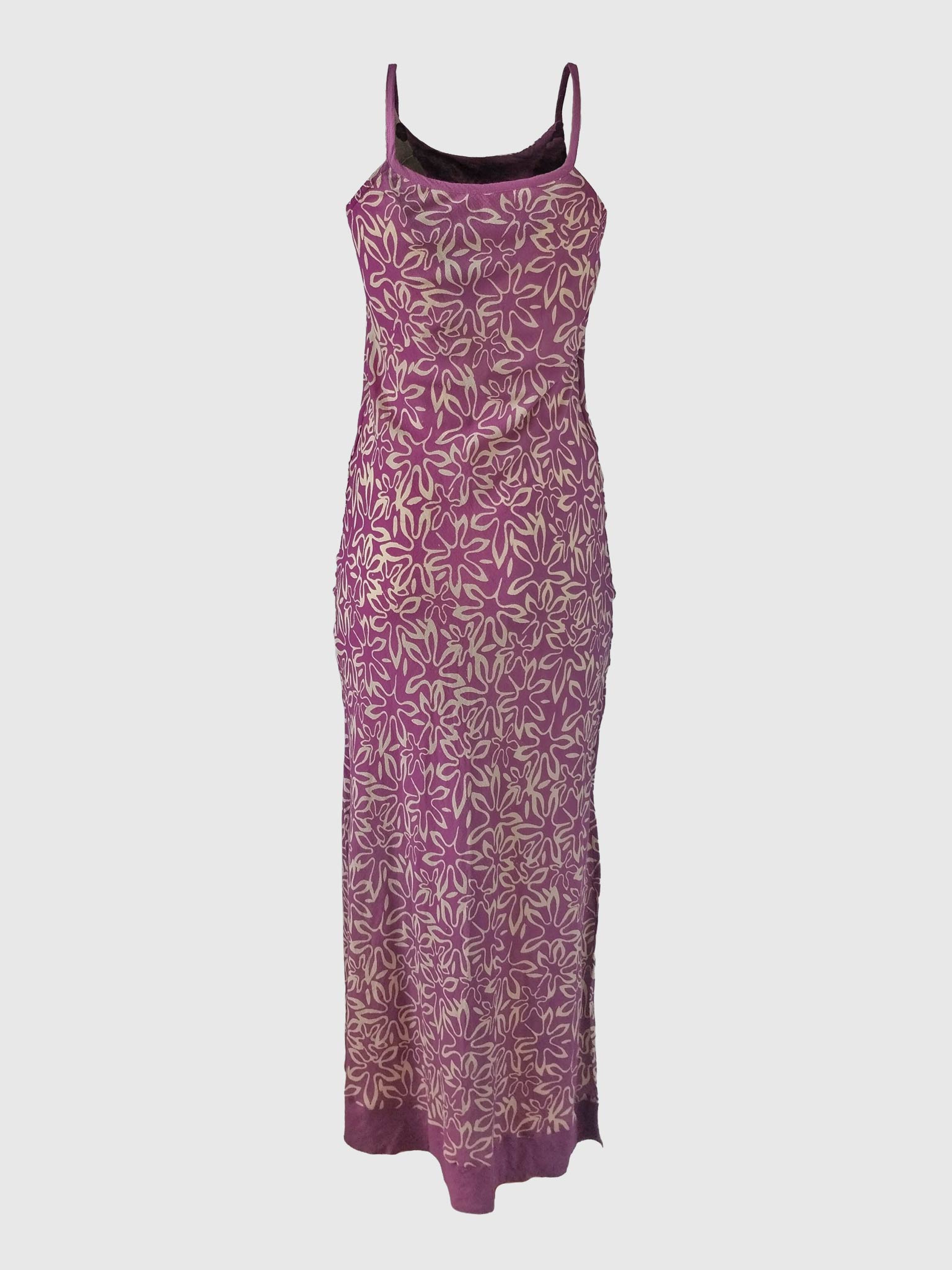LONG DRESS ISABELLE BATIK FLORES CYCLAMEN