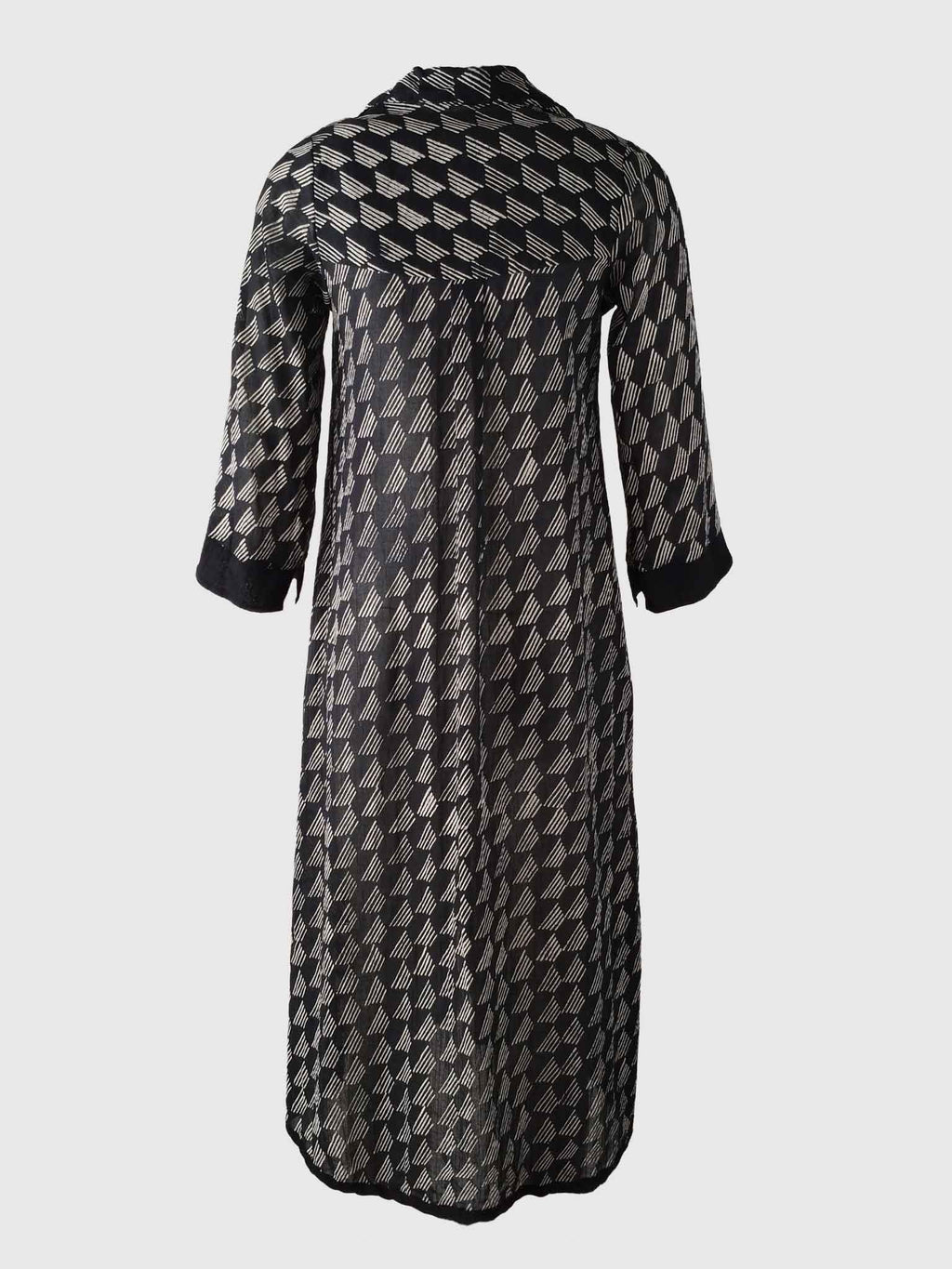 LONG DRESS KOS BATIK PYRAMIDS BLACK
