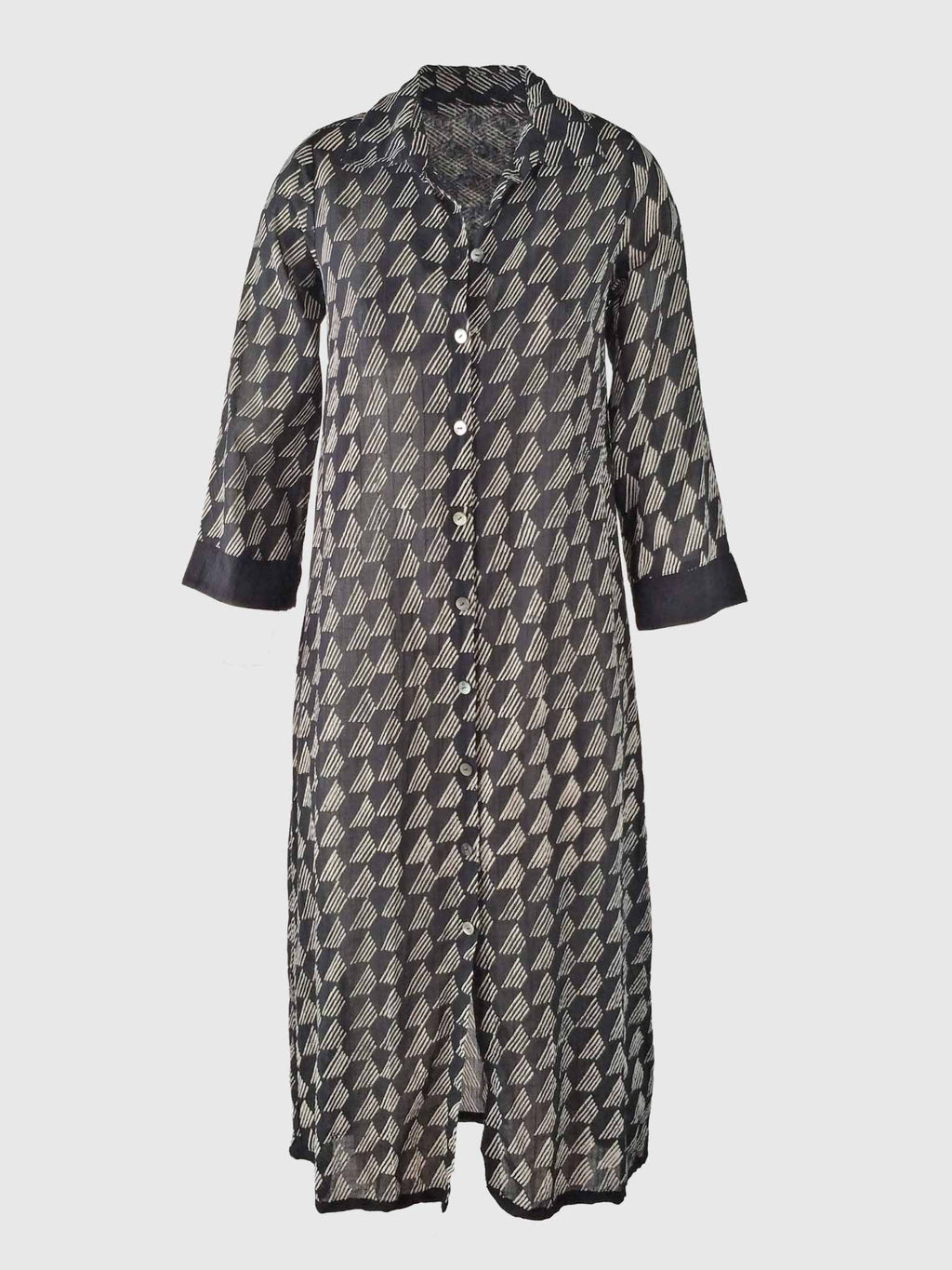 LONG DRESS KOS BATIK PYRAMIDS BLACK