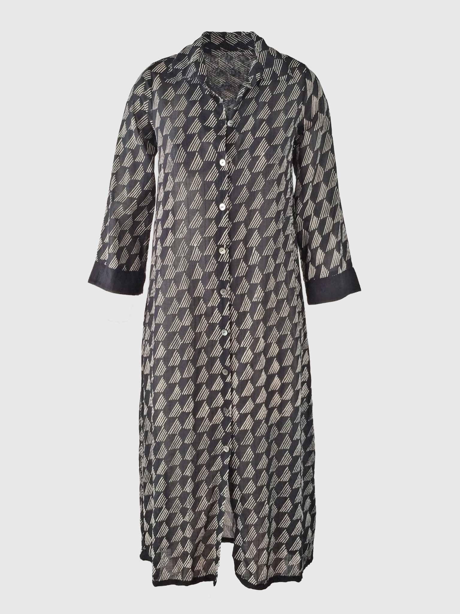 LONG DRESS KOS BATIK PYRAMIDS BLACK