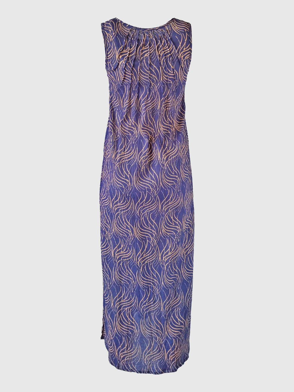 LONG DRESS RAY BATIK FLAMES DEEP VIOLET