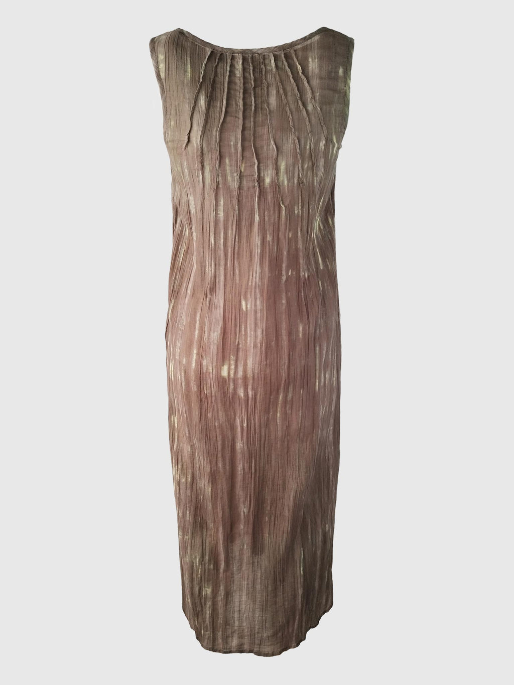 LONG DRESS RAY TIE-DYE BROWN