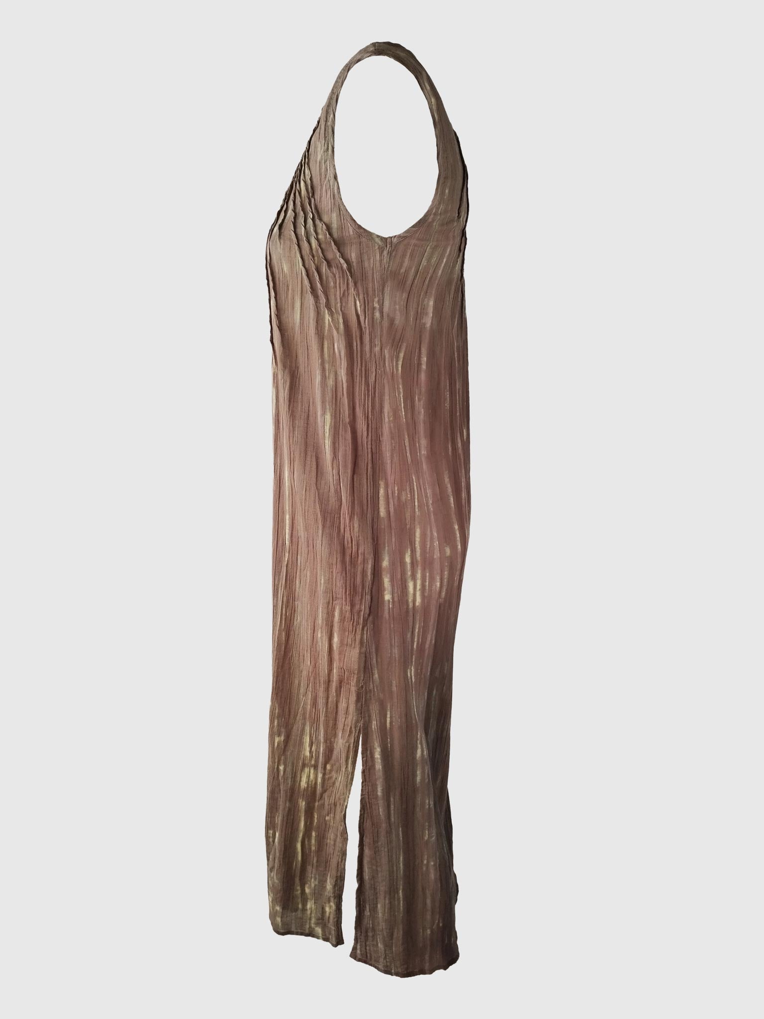 LONG DRESS RAY TIE-DYE BROWN