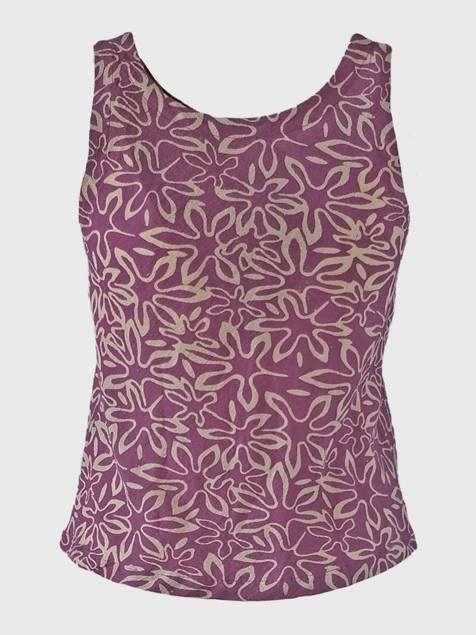 TOP CLOCHETTE BATIK FLORES CYCLAMEN
