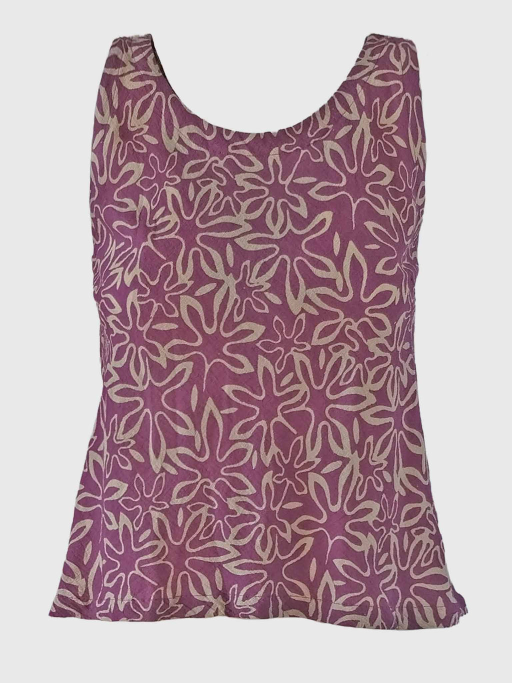 TOP CLOCHETTE BATIK FLORES CYCLAMEN