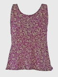 TOP CLOCHETTE BATIK FLORES CYCLAMEN