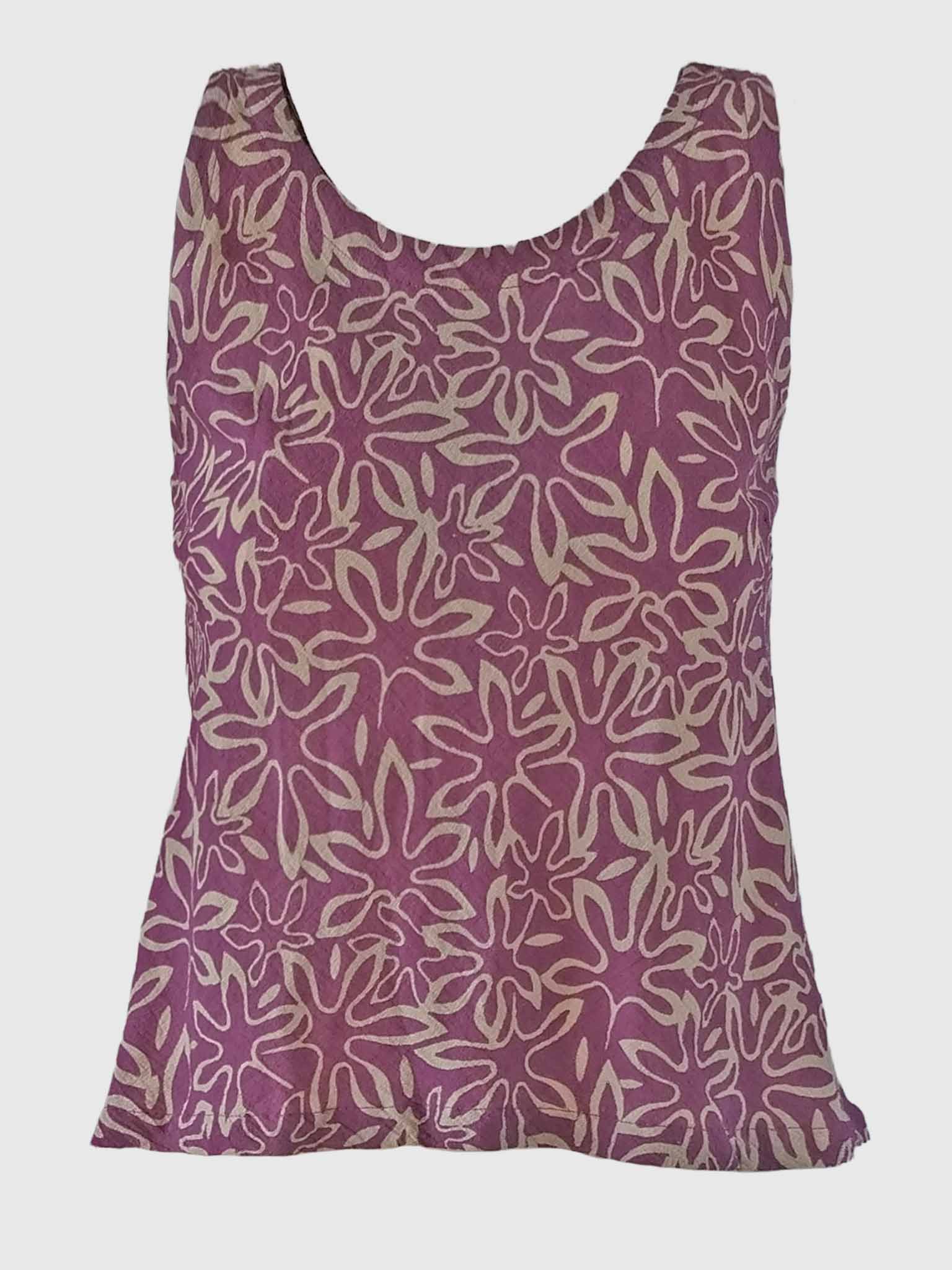 TOP CLOCHETTE BATIK FLORES CYCLAMEN