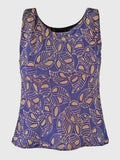 TOP CLOCHETTE BATIK FOLIA DEEP VIOLET