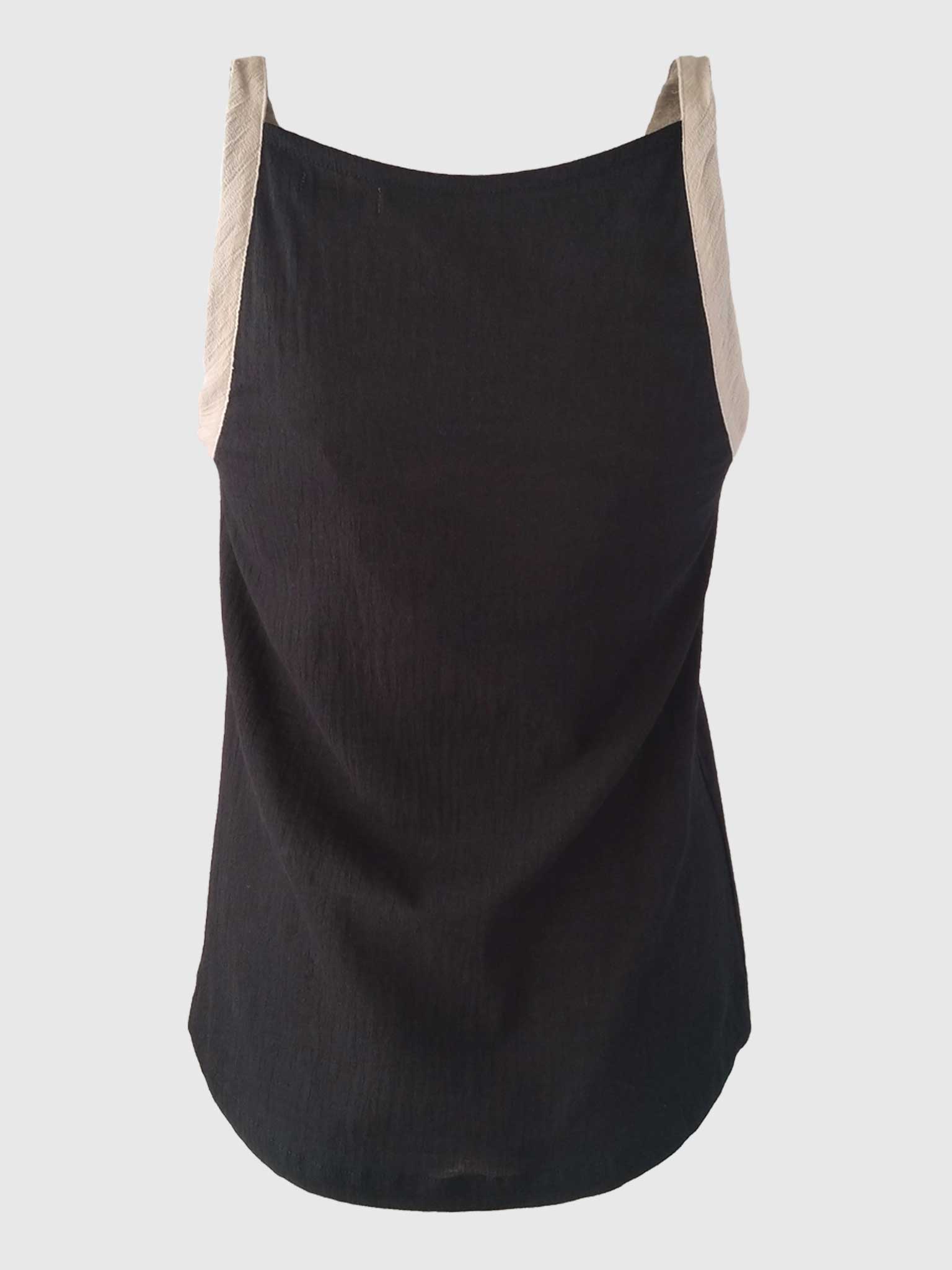 TOP SINGLET BLACK/STONE