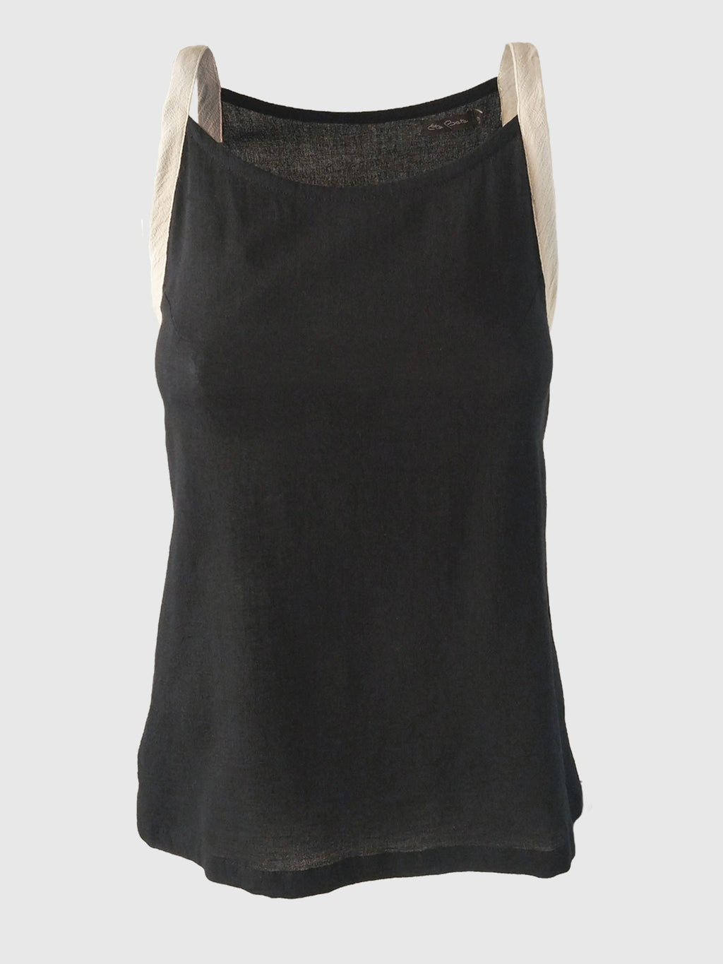 TOP SINGLET BLACK/STONE