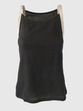 TOP SINGLET BLACK/STONE