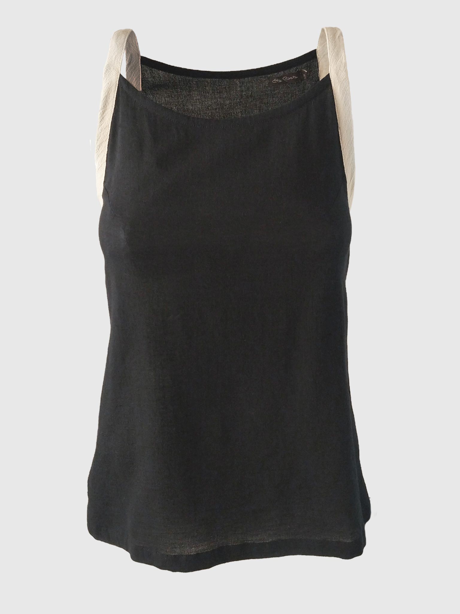 TOP SINGLET BLACK/STONE