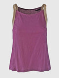 TOP SINGLET CYCLAMEN/CREAM