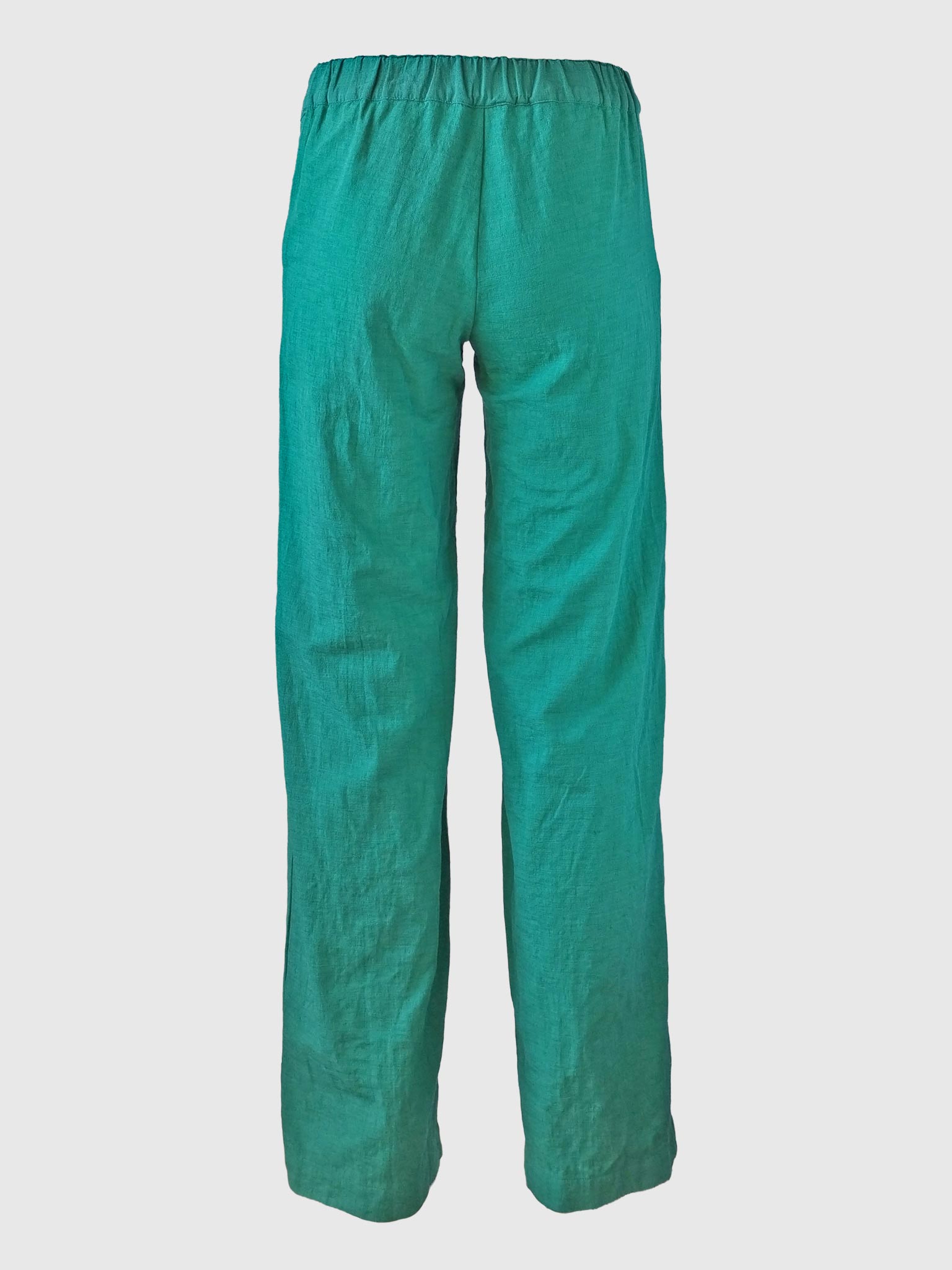 LONG PANTS BUTTONS SLUB CARIBE GREEN