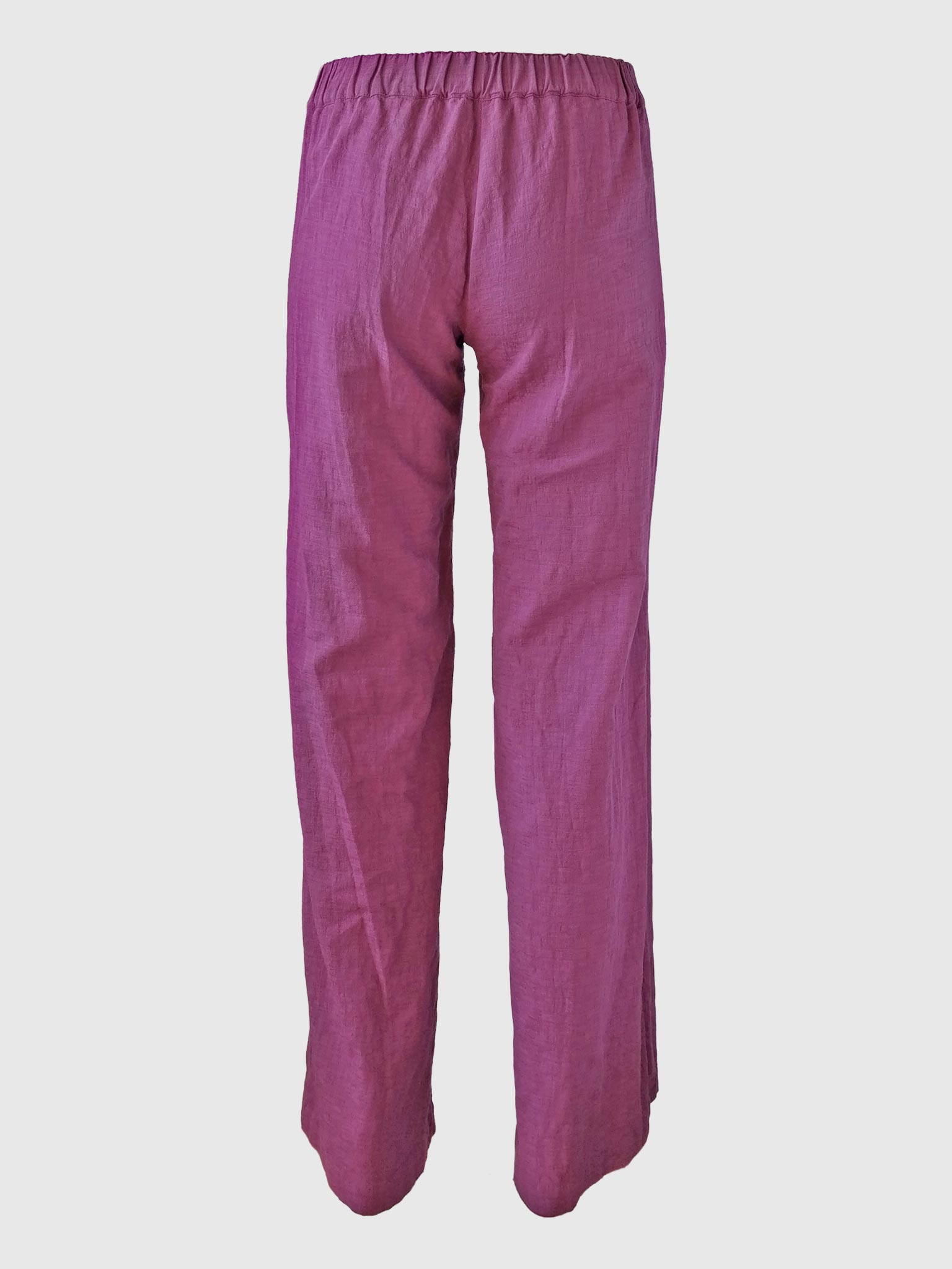 LONG PANTS BUTTONS SLUB CYCLAMEN