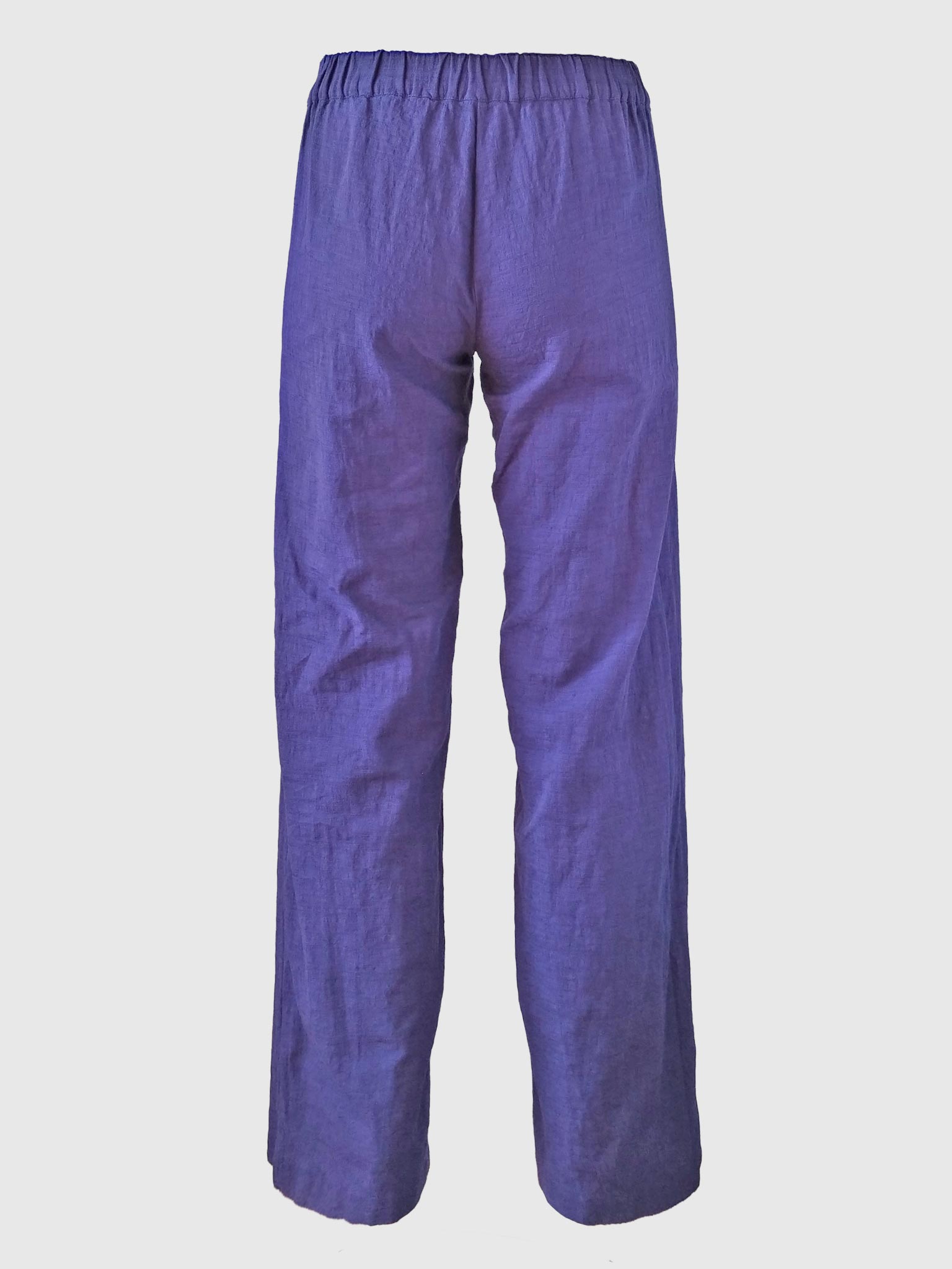 LONG PANTS BUTTONS SLUB DEEP VIOLET