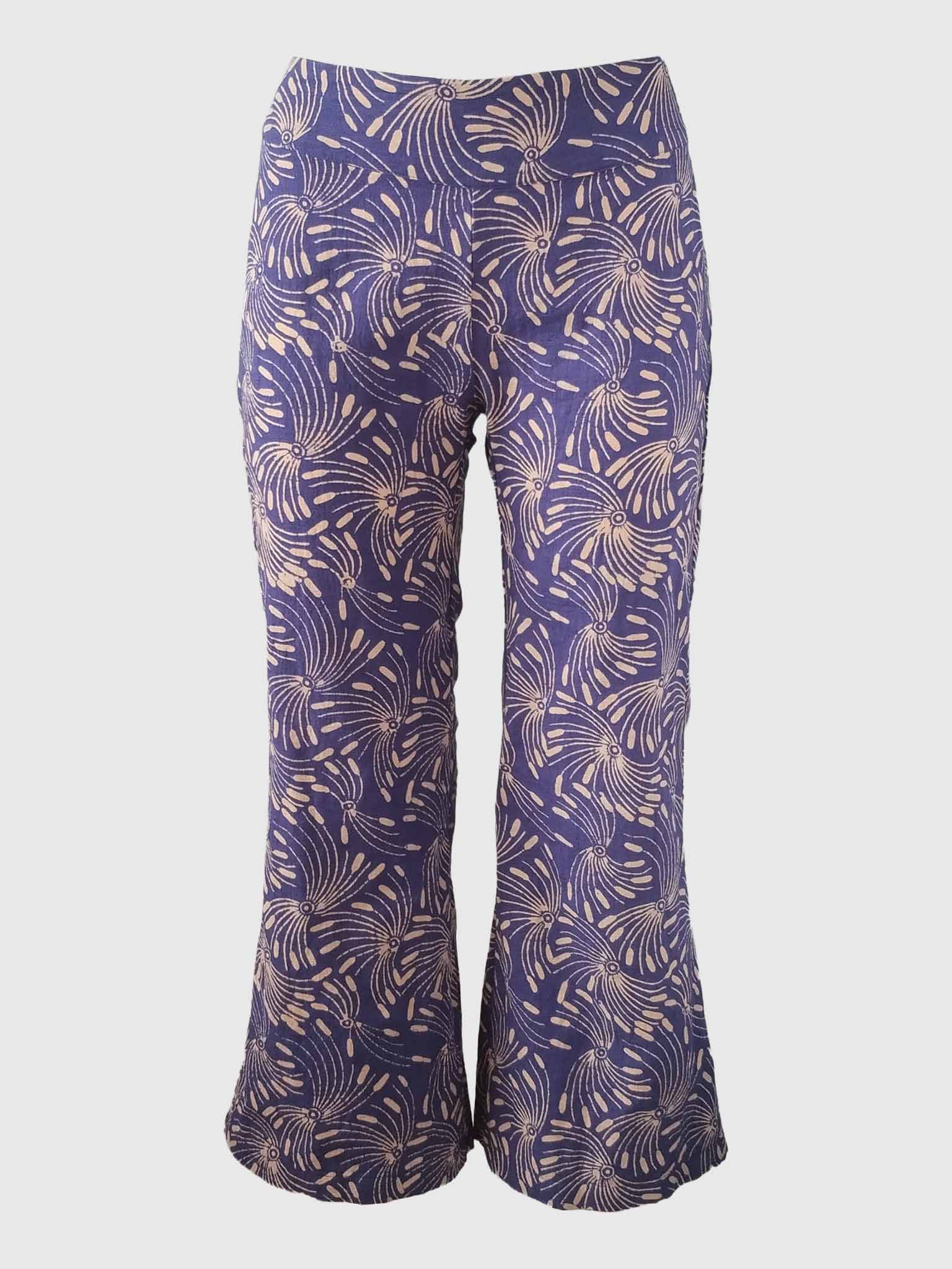 LONG PANTS TROMPETTE SLUB BATIK JUNCO DEEP VIOLET