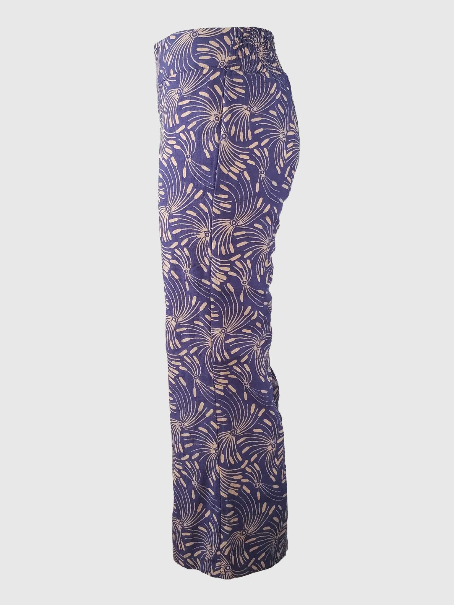 LONG PANTS TROMPETTE SLUB BATIK JUNCO DEEP VIOLET