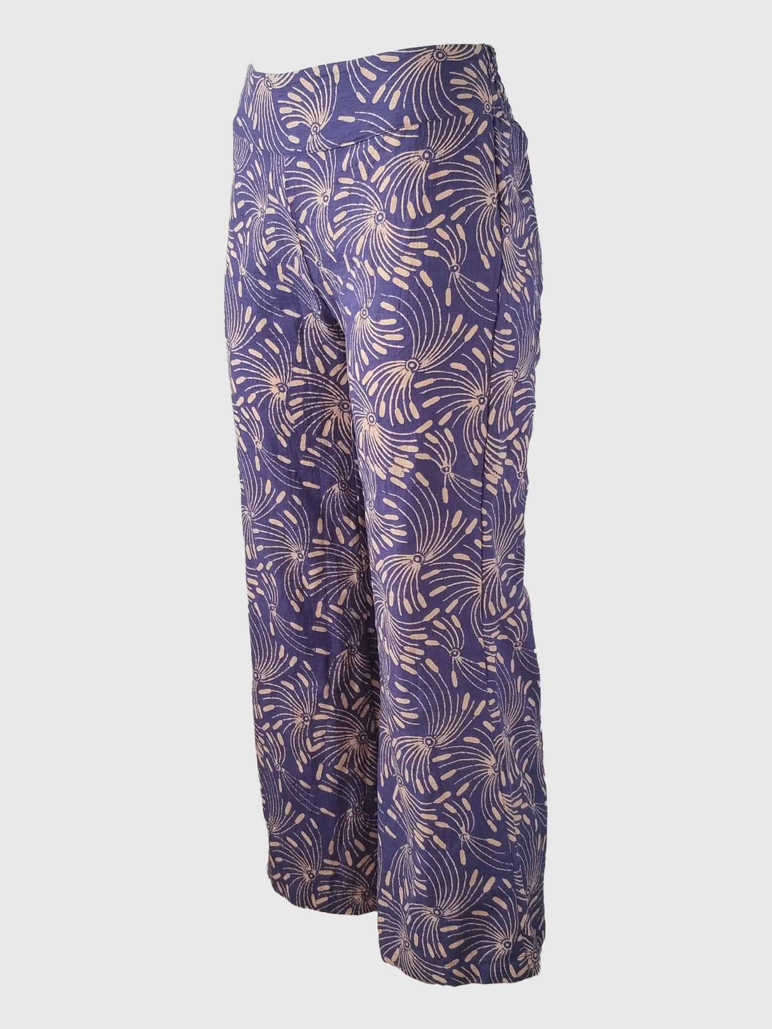 LONG PANTS TROMPETTE SLUB BATIK JUNCO DEEP VIOLET