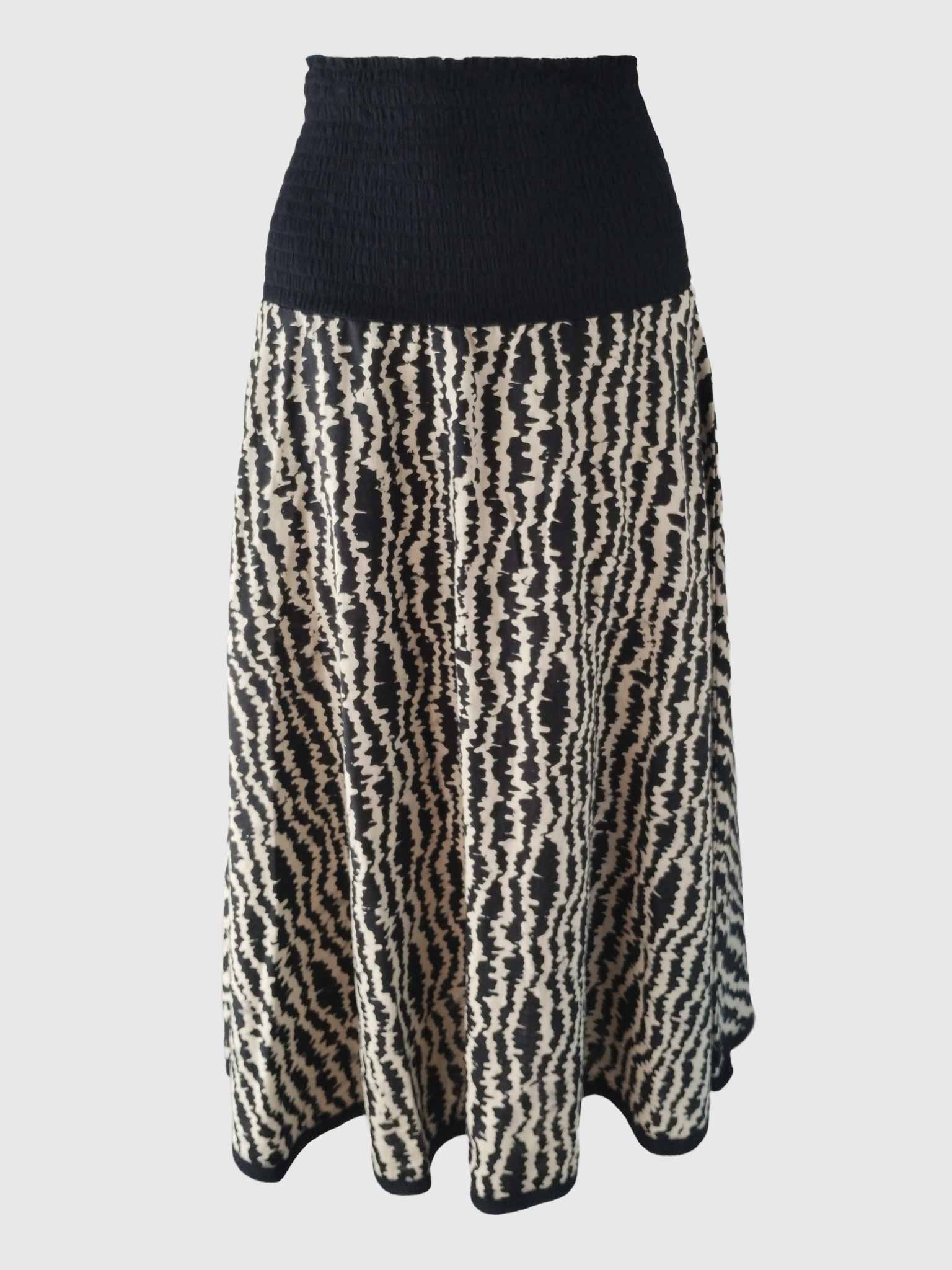 SKIRT/DRESS PEACOCK LINEN BATIK FLASH BLACK