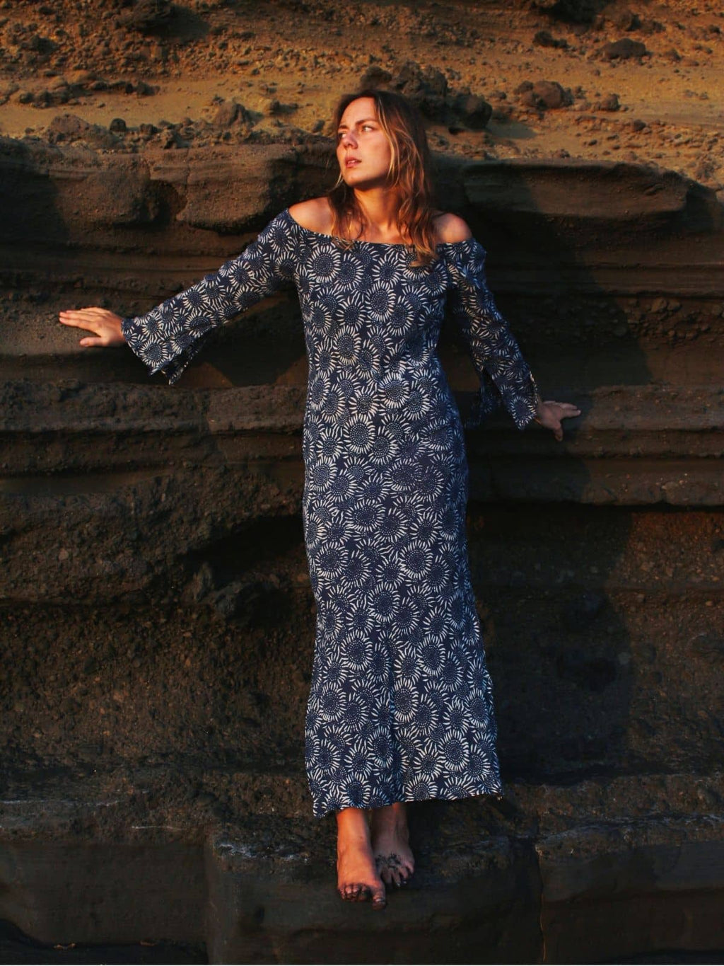 LONG DRESS BAHIA BATIK JUNCO DEEP VIOLET