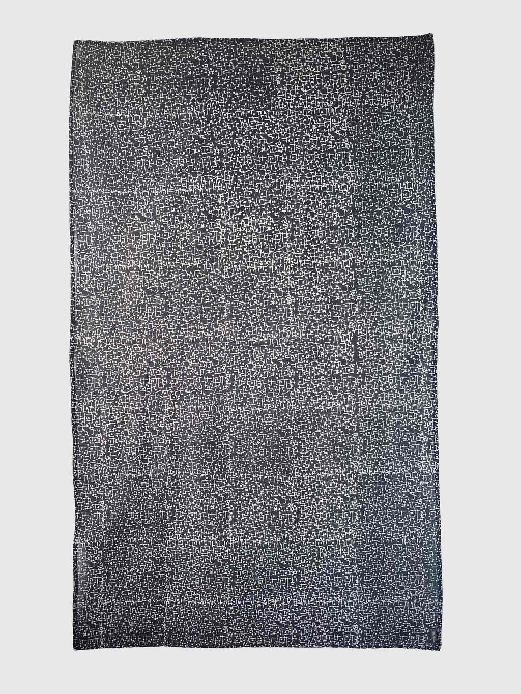 PAREO COTTON CRINKLE BATIK ABSTRACT BLACK