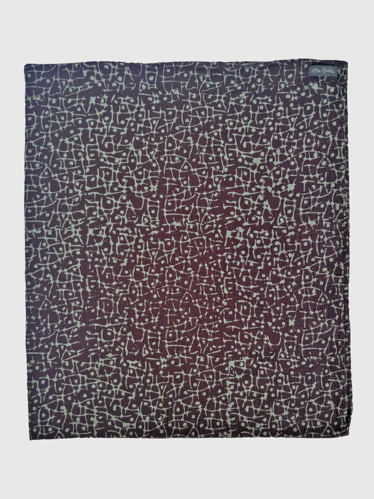 PAREO COTTON CRINKLE BATIK ABSTRACT BROWN