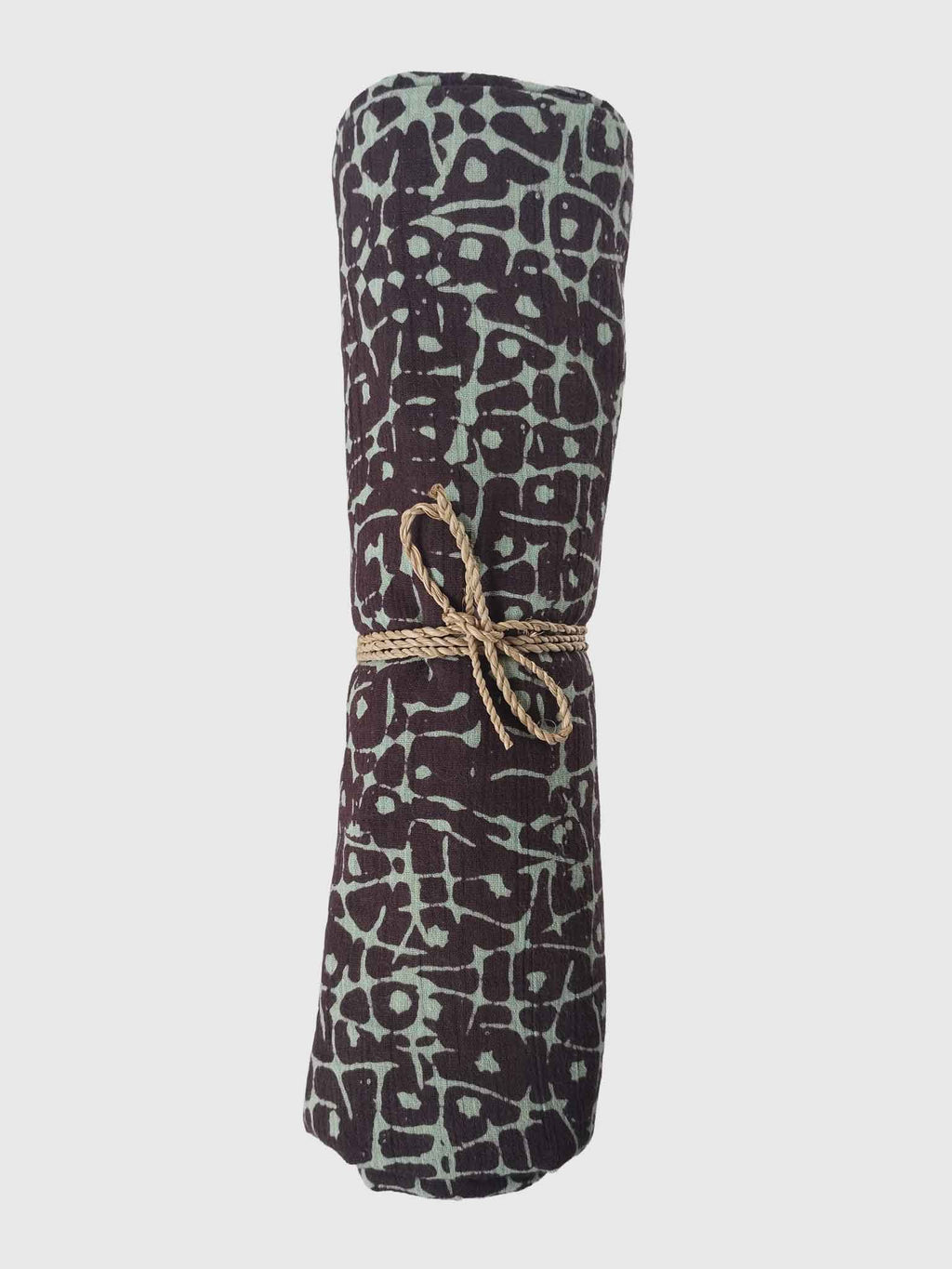 PAREO COTTON CRINKLE BATIK ABSTRACT BROWN