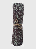 PAREO COTTON CRINKLE BATIK ABSTRACT BROWN