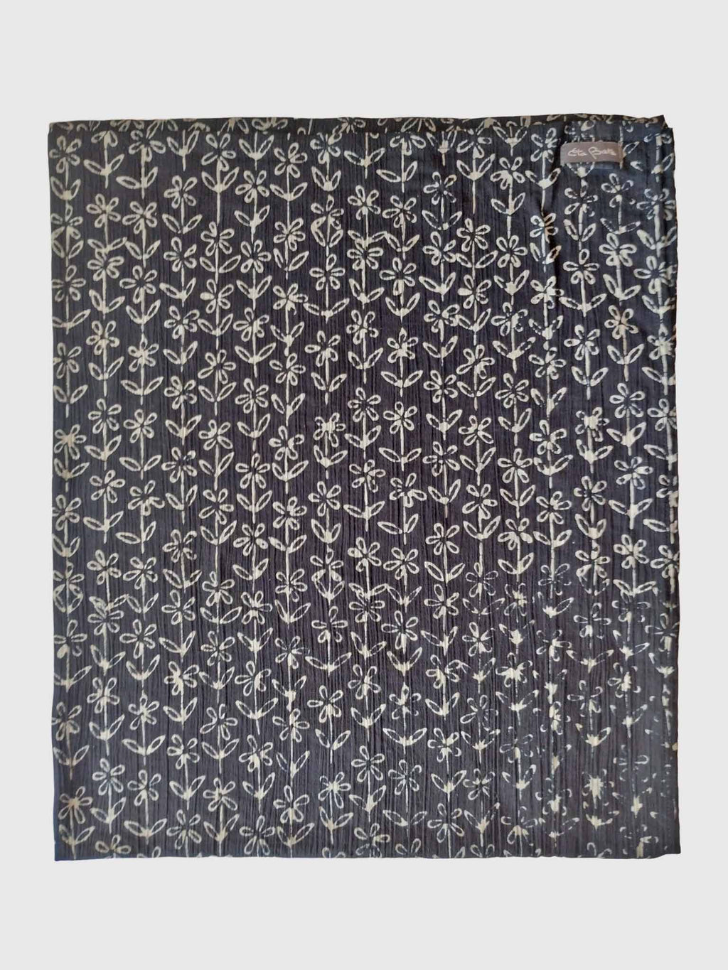 PAREO COTTON CRINKLE BATIK DAISY BLACK