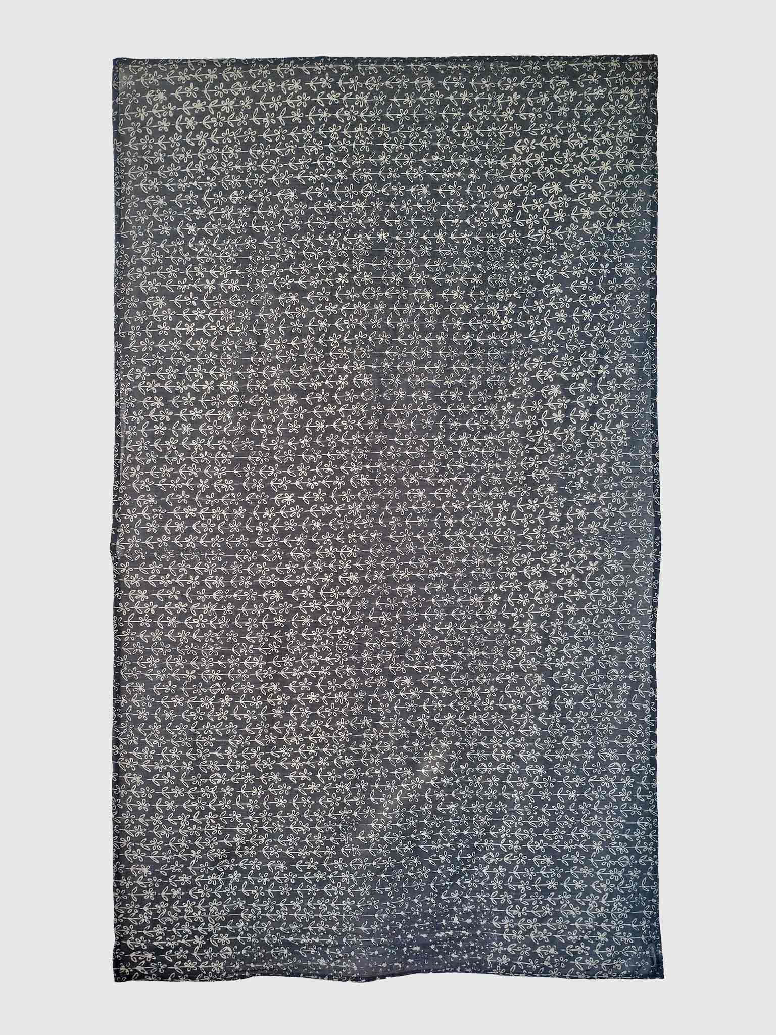 PAREO COTTON CRINKLE BATIK DAISY BLACK